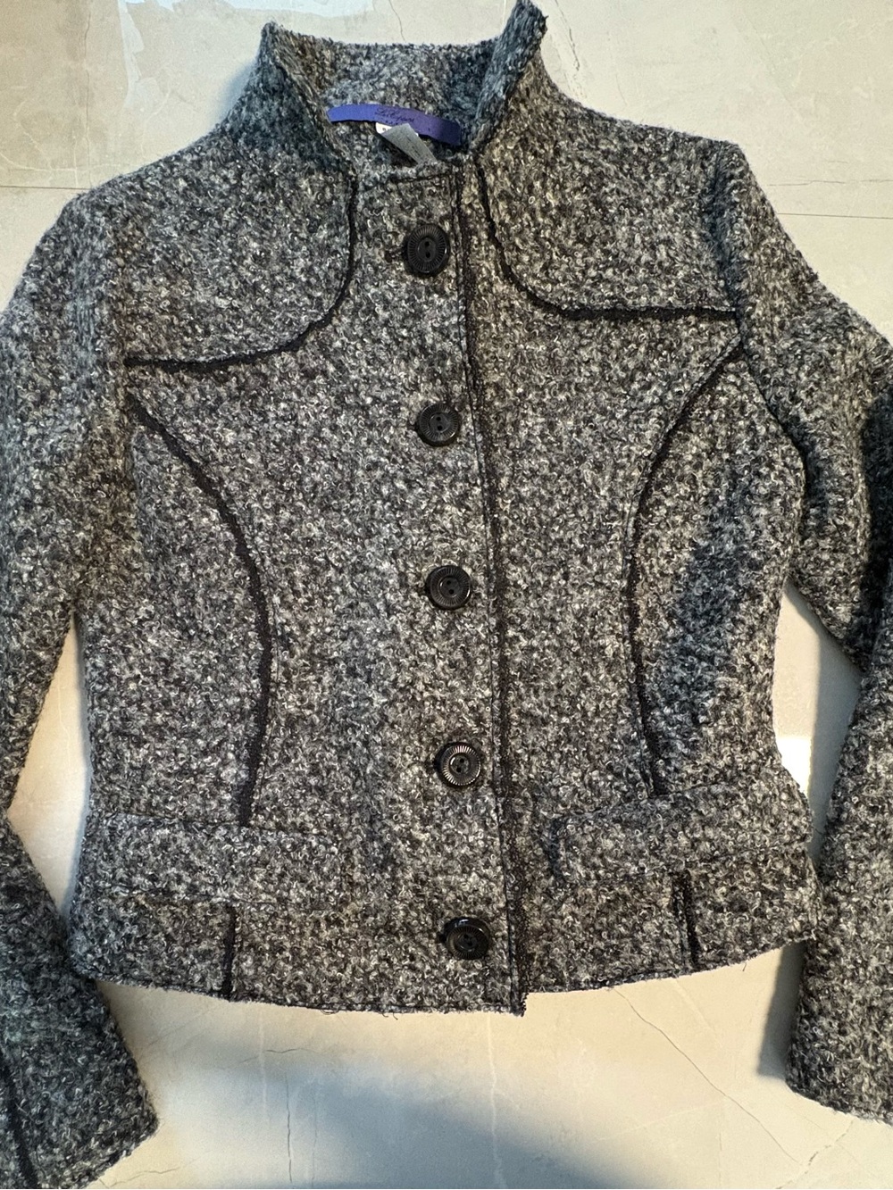 Les Copains Gray Button Jacket